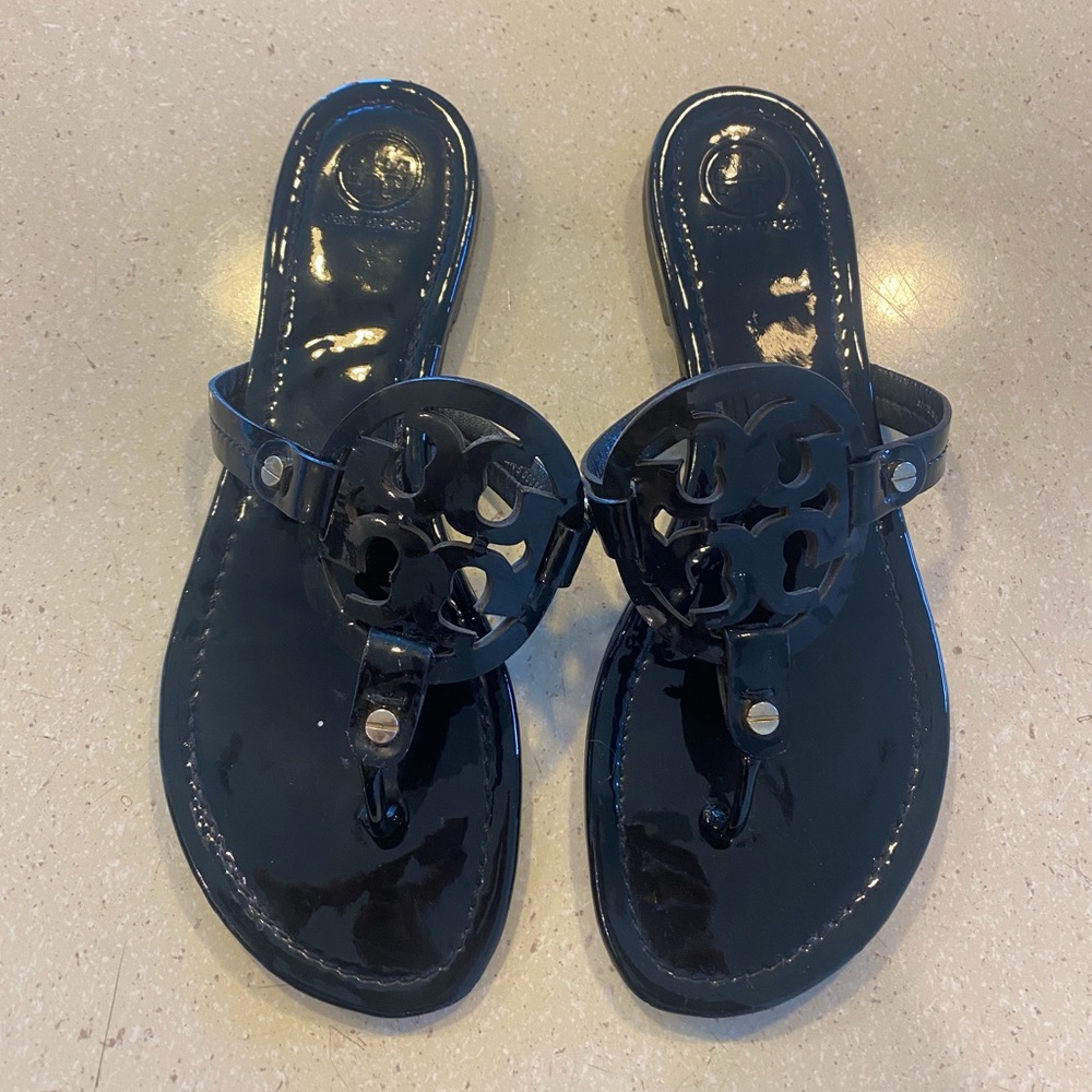 Tory Burch Black Miller Women Scandal Size 9